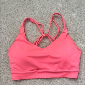 Athleta Pink Strappy Sports Bra